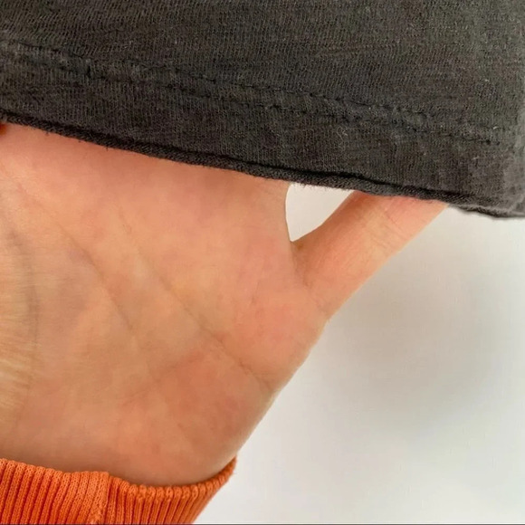 Free People Off Shoulder Embroidered Jersey Blouse Small Lace Bell Half Sleeve - Picture 7 of 11